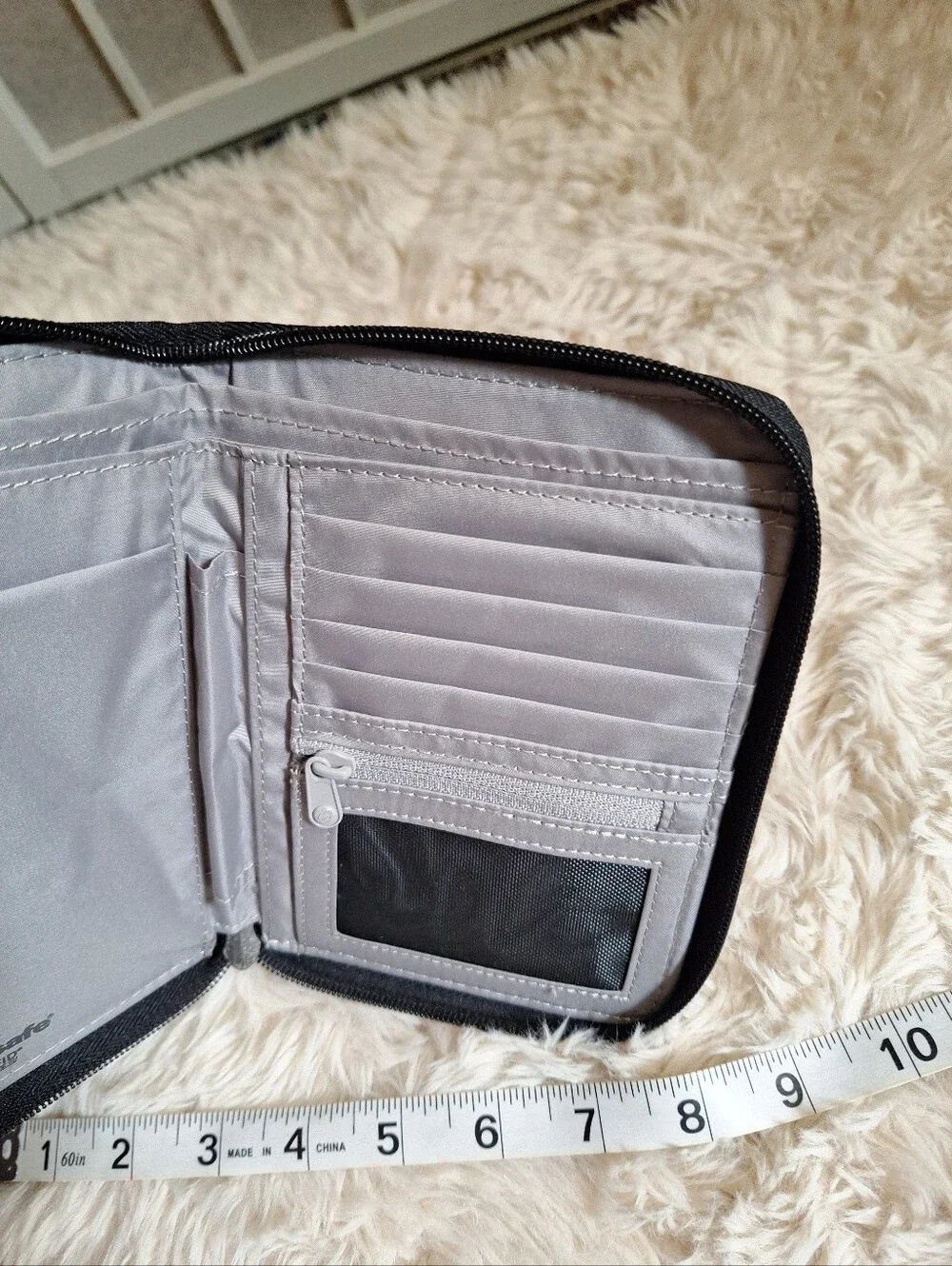 Pacsafe Slate Gray Anti-Theft Travel  Wallet